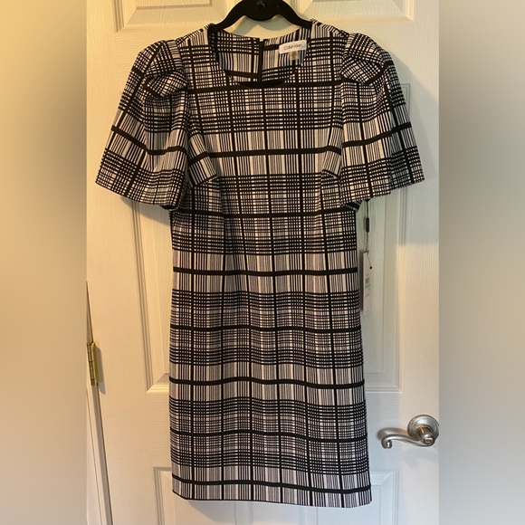 Calvin Klein Plaid Dress - New W/ Tags!